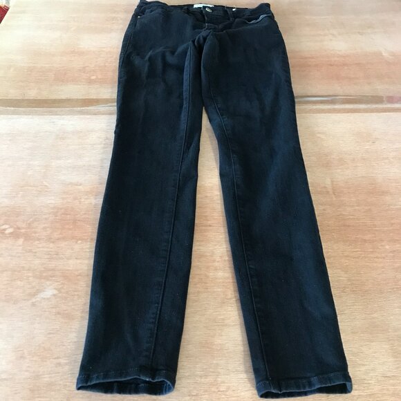 Frame Le Skinny De Jeanne Jeans Women 27 Black Mid Rise Stretch Preppy Sculpting - Picture 1 of 14